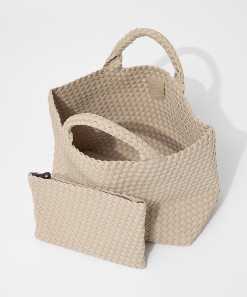 NAGHEDI（ナゲディ）の「NAGHEDI St Barths Medium Tote ナケディ メッシュ ミディアム トートバッグ（トートバッグ・レディース・ベージュ/ダークグレー/ホワイト/グリーン/ブラック/クリーム・FREE）」の9枚目の写真