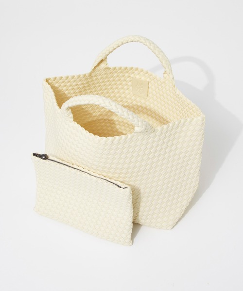 NAGHEDI（ナゲディ）の「NAGHEDI St Barths Medium Tote ナケディ メッシュ ミディアム トートバッグ（トートバッグ・レディース・ベージュ/ダークグレー/ホワイト/グリーン/ブラック/クリーム・FREE）」の22枚目の写真