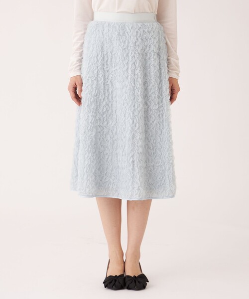 TO BE CHIC(トゥー ビー シック)の「フェザー刺しゅう スカート(スカート・レディース・グレー系その他/ブラック・40/42)」の10枚目の写真