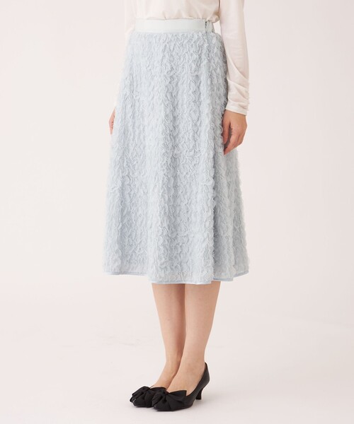 TO BE CHIC(トゥー ビー シック)の「フェザー刺しゅう スカート(スカート・レディース・グレー系その他/ブラック・40/42)」の11枚目の写真