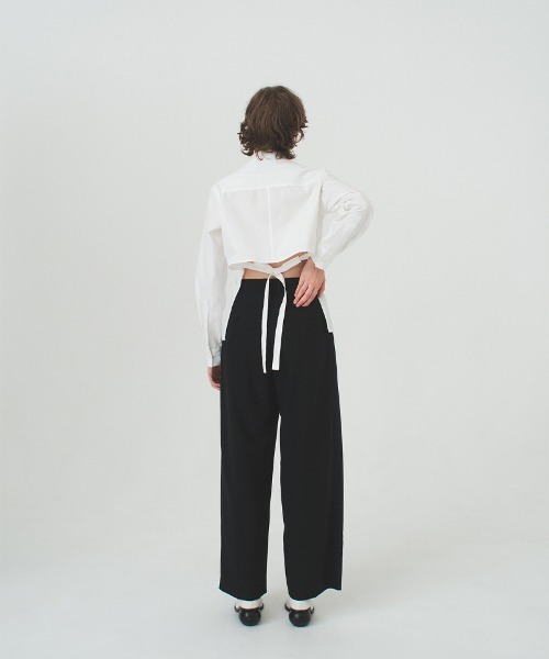 soduk（スドーク）の「【soduk】back tie shirt（シャツ/ブラウス・レディース・ホワイト/グリーン/グレー・ONE SIZE）」の6枚目の写真