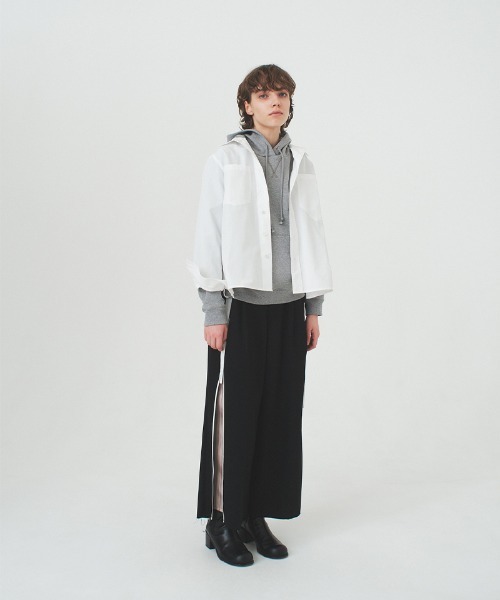 soduk（スドーク）の「【soduk】back tie shirt（シャツ/ブラウス・レディース・ホワイト/グリーン/グレー・ONE SIZE）」の7枚目の写真