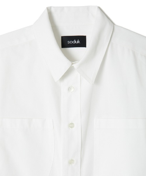 soduk（スドーク）の「【soduk】back tie shirt（シャツ/ブラウス・レディース・ホワイト/グリーン/グレー・ONE SIZE）」の12枚目の写真