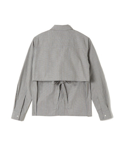soduk（スドーク）の「【soduk】back tie shirt（シャツ/ブラウス・レディース・ホワイト/グリーン/グレー・ONE SIZE）」の19枚目の写真