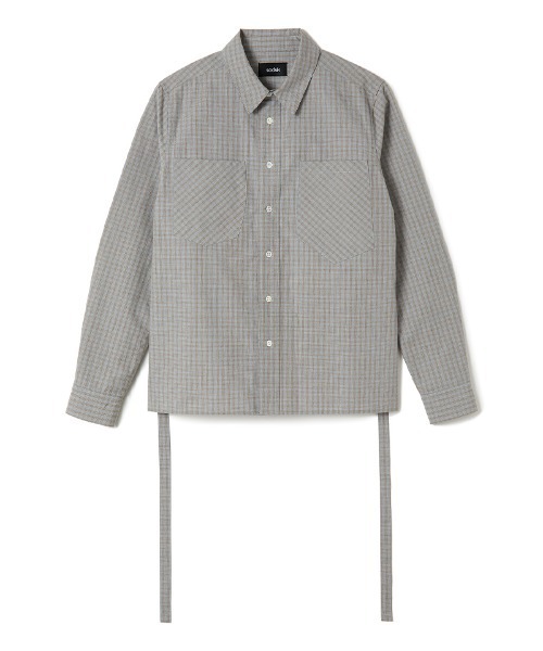 soduk（スドーク）の「【soduk】back tie shirt（シャツ/ブラウス・レディース・ホワイト/グリーン/グレー・ONE SIZE）」の18枚目の写真