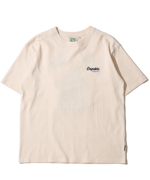 POWER TO THE PEOPLE(パワートゥーザピープル)の「【POWER TO THE PEOPLE】トラ刺繍クルーネックTシャツ(Tシャツ/カットソー・レディース・ブラウン/ブラック/オフホワイト・X-LARGE/LARGE/MEDIUM)」の4枚目の写真