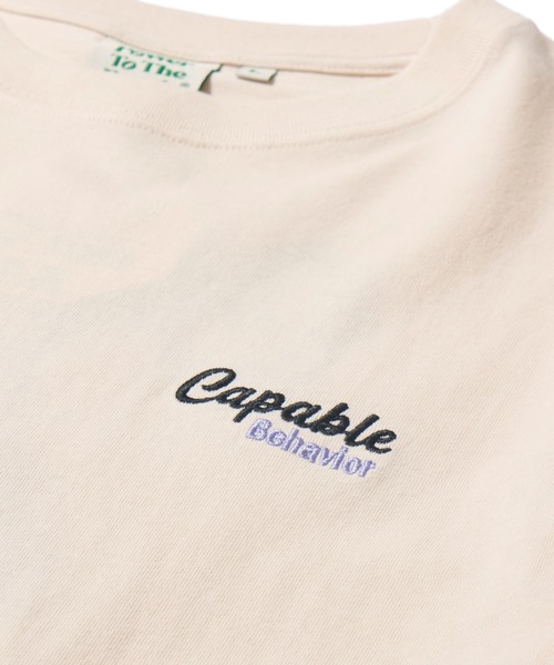 POWER TO THE PEOPLE(パワートゥーザピープル)の「【POWER TO THE PEOPLE】トラ刺繍クルーネックTシャツ(Tシャツ/カットソー・レディース・ブラウン/ブラック/オフホワイト・X-LARGE/LARGE/MEDIUM)」の11枚目の写真