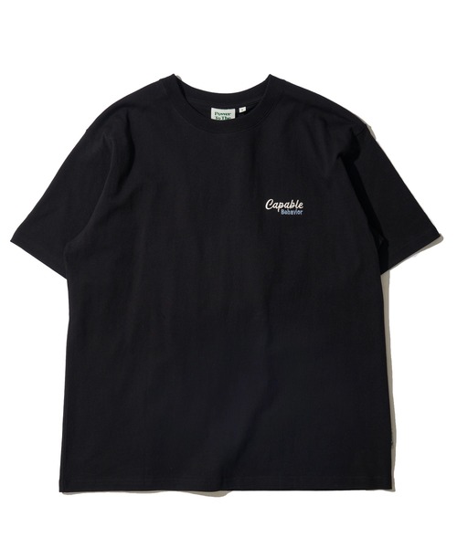 セール】【POWER TO THE PEOPLE】トラ刺繍クルーネックTシャツ（T