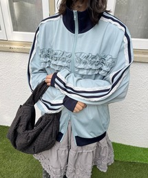 WC（ダブル シー）の「フリルギャザートラックジャケット（ジャージ）」