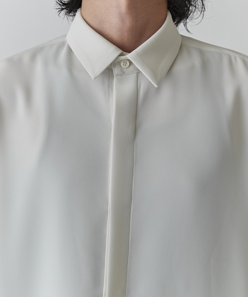 Lui's（ルイス）の「ソフトタッチベーシックシャツ（シャツ/ブラウス・メンズ・ホワイト/ブラック/ネイビー・S/M）」の8枚目の写真