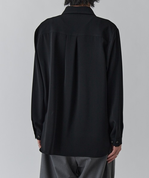 Lui's（ルイス）の「ソフトタッチベーシックシャツ（シャツ/ブラウス・メンズ・ホワイト/ブラック/ネイビー・S/M）」の15枚目の写真