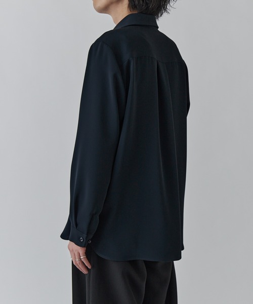 Lui's（ルイス）の「ソフトタッチベーシックシャツ（シャツ/ブラウス・メンズ・ホワイト/ブラック/ネイビー・S/M）」の19枚目の写真