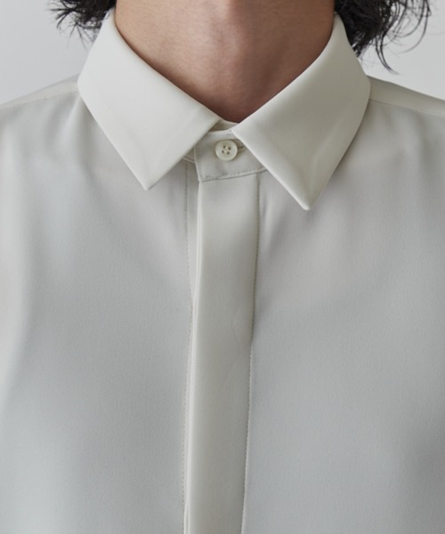 Lui's（ルイス）の「ソフトタッチベーシックシャツ（シャツ/ブラウス・メンズ・ホワイト/ブラック/ネイビー・M/S）」の13枚目の写真