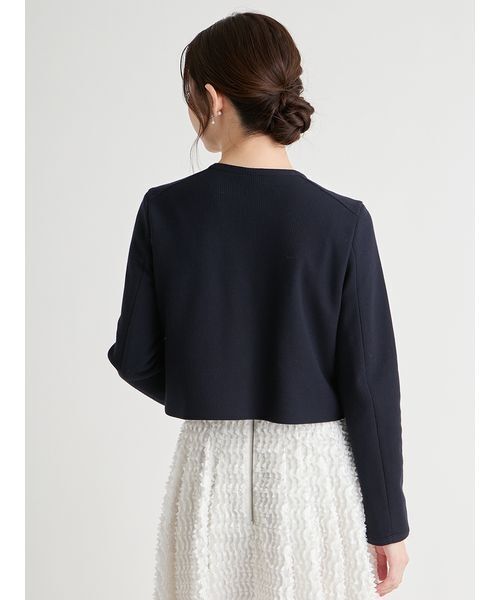 CELFORD（セルフォード）の「リボンデザインジャケット（テーラードジャケット・レディース・ピンクベージュ/マルチ/ダークネイビー・36/38）」の7枚目の写真