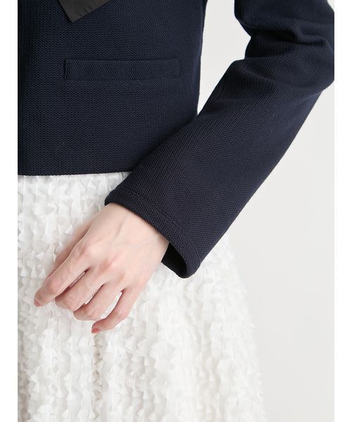 CELFORD（セルフォード）の「リボンデザインジャケット（テーラードジャケット・レディース・ピンクベージュ/マルチ/ダークネイビー・36/38）」の10枚目の写真