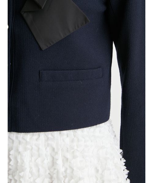 CELFORD（セルフォード）の「リボンデザインジャケット（テーラードジャケット・レディース・ピンクベージュ/マルチ/ダークネイビー・36/38）」の11枚目の写真