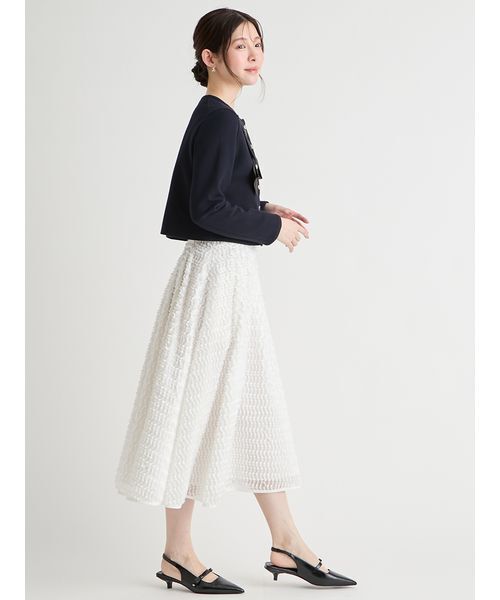 CELFORD（セルフォード）の「リボンデザインジャケット（テーラードジャケット・レディース・ピンクベージュ/マルチ/ダークネイビー・36/38）」の15枚目の写真