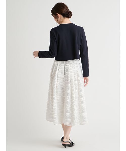 CELFORD（セルフォード）の「リボンデザインジャケット（テーラードジャケット・レディース・ピンクベージュ/マルチ/ダークネイビー・36/38）」の16枚目の写真