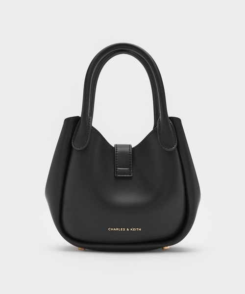 CHARLES & KEITH（チャールズ & キース）の「Agatha アガサ チェーンアクセントバケットバッグ（トートバッグ・レディース・ブラック/チョコ/クリーム・S）」の20枚目の写真