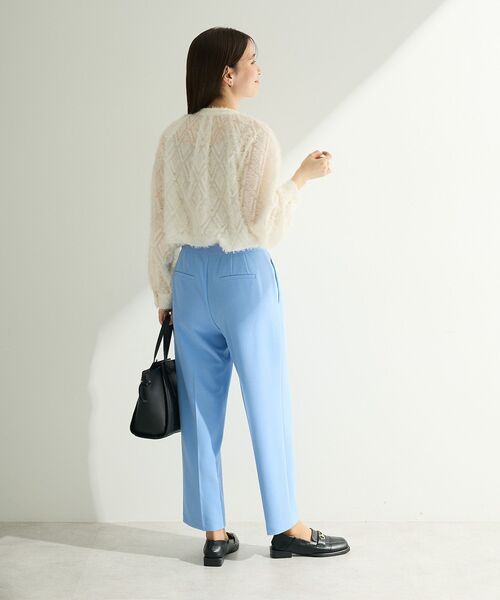 Green　Parks（グリーンパークス）の「O.フサフサ2wayボウタイブラウス（シャツ/ブラウス・レディース・ブラック/オフホワイト・FREE）」の5枚目の写真