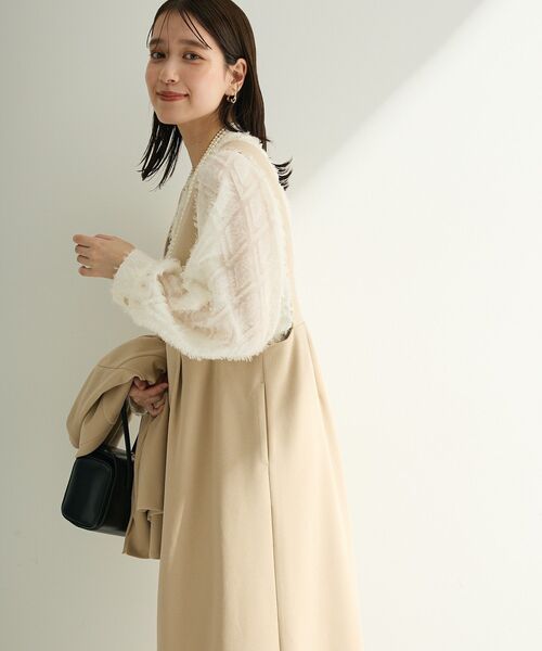 Green　Parks（グリーンパークス）の「O.フサフサ2wayボウタイブラウス（シャツ/ブラウス・レディース・ブラック/オフホワイト・FREE）」の18枚目の写真