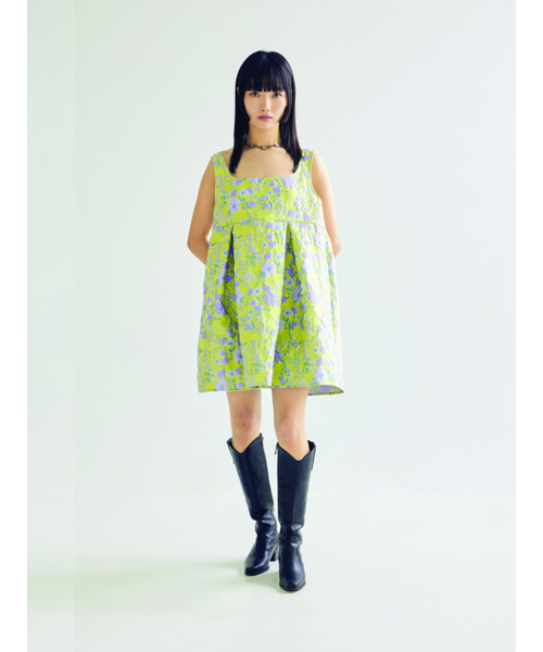 BOMNAL BOUTIQUE（ボムナルブティック）の「フラワーミニドレス _ イエロー（ワンピース・レディース・その他・SMALL/MEDIUM）」の2枚目の写真