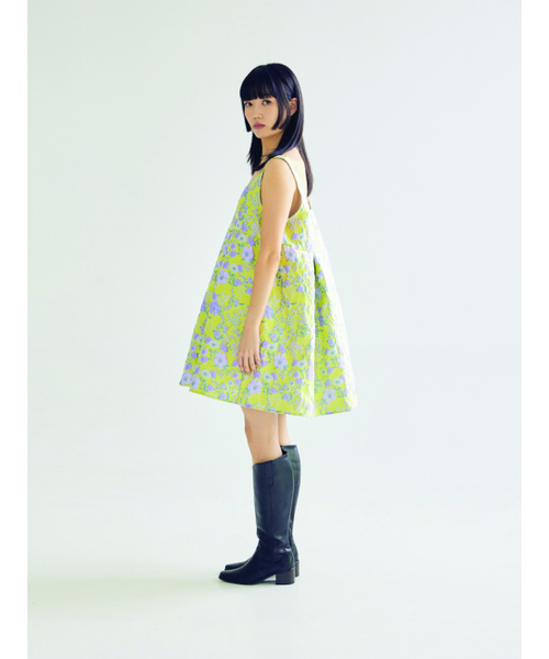 BOMNAL BOUTIQUE（ボムナルブティック）の「フラワーミニドレス _ イエロー（ワンピース・レディース・その他・SMALL/MEDIUM）」の3枚目の写真
