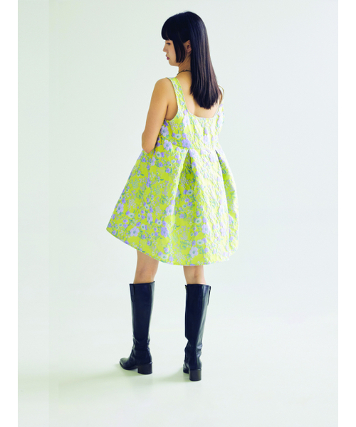 BOMNAL BOUTIQUE（ボムナルブティック）の「フラワーミニドレス _ イエロー（ワンピース・レディース・その他・SMALL/MEDIUM）」の4枚目の写真