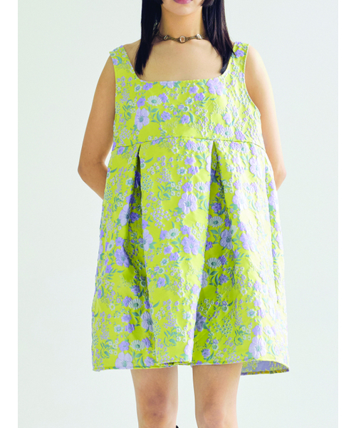 BOMNAL BOUTIQUE（ボムナルブティック）の「フラワーミニドレス _ イエロー（ワンピース・レディース・その他・SMALL/MEDIUM）」の5枚目の写真