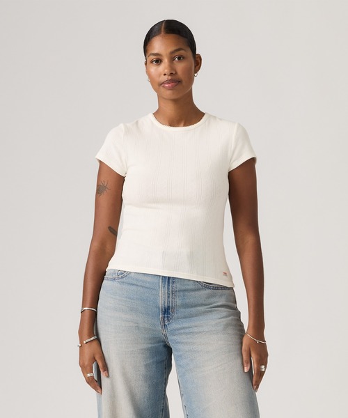 Levi's(リーバイス)の「Levi's/リーバイス DRY GOODS Tシャツ(Tシャツ/カットソー・レディース・ホワイト・M/S/XS)」の9枚目の写真