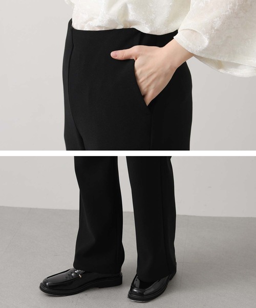 Gready Brilliant(グレディブリリアン)の「裏起毛セミフレアパンツ(その他パンツ・レディース・ブラック・36/38)」の5枚目の写真