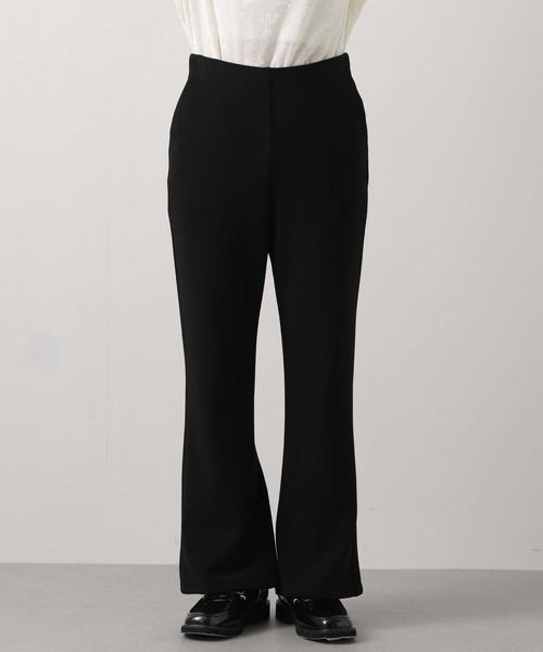 Gready Brilliant(グレディブリリアン)の「裏起毛セミフレアパンツ(その他パンツ・レディース・ブラック・36/38)」の2枚目の写真