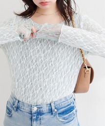 natural couture（ナチュラルクチュール）の「リバーシブルレーストップス（Tシャツ/カットソー）」