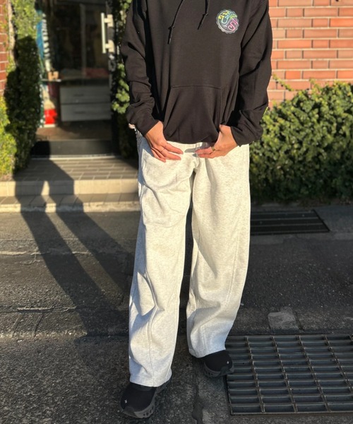 URBAN ISLAND SOCIETY(アーバンアイランドソサエティ)の「【URBAN ISLAND SOCIETY/アーバンアイランドソサエティ】UIS SWITCH EASY PANT スウェットイージーパンツ リラックスパンツ(スウェットパンツ・レディース・ヘザーグレー/オートミール・FREE)」の2枚目の写真