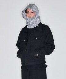 ATTENTIONROW（アテンションロー）の「ヘビーチューリートラッカージャケット（ブラック）（デニムジャケット）」