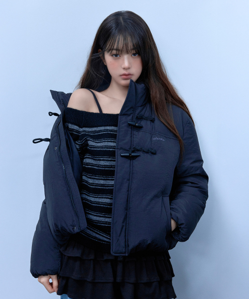 DUFFLE SHORT PADDING BLACK（ダウンジャケット/コート）｜ROLAROLA 