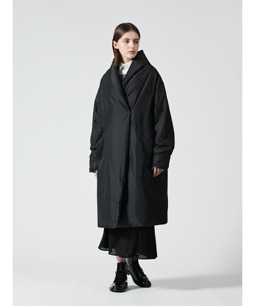 mizuiroind（ミズイロインド）の「mizuiro ind ドレープライトダウンコート（その他アウター・レディース・ブラック/チャコールグレー/ダークブラウン・FREE）」の2枚目の写真