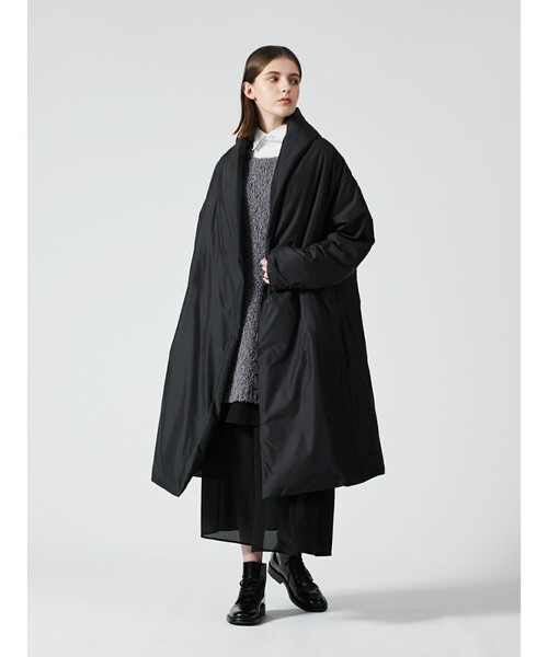 mizuiroind（ミズイロインド）の「mizuiro ind ドレープライトダウンコート（その他アウター・レディース・ブラック/チャコールグレー/ダークブラウン・FREE）」の12枚目の写真