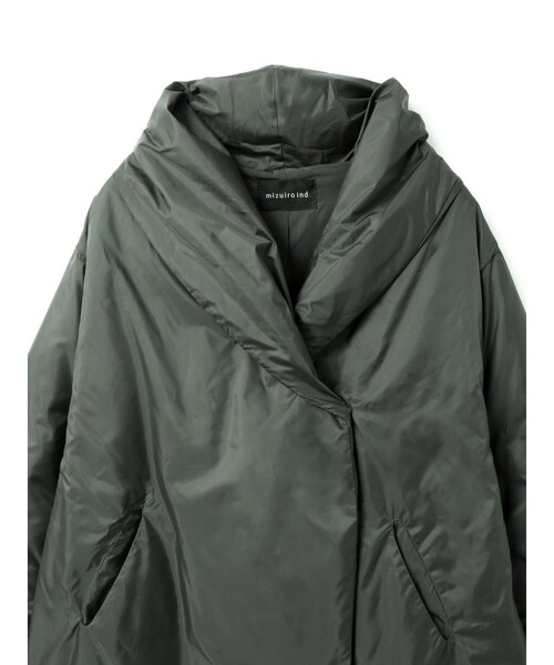 mizuiroind（ミズイロインド）の「mizuiro ind ドレープライトダウンコート（その他アウター・レディース・ブラック/チャコールグレー/ダークブラウン・FREE）」の16枚目の写真