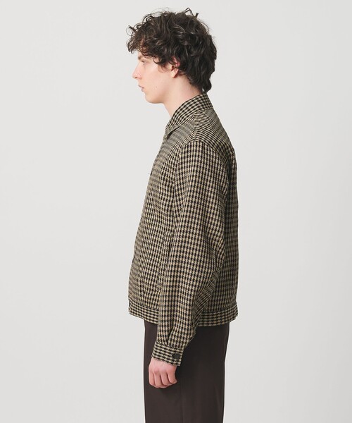 UNITED ARROWS（ユナイテッドアローズ）の「リネン バスケットツイル モダン トラッカージャケット（ブルゾン・メンズ・ブラック/ベージュ・S/M/XL/L）」の10枚目の写真