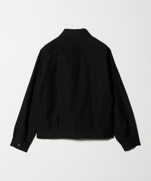 UNITED ARROWS（ユナイテッドアローズ）の「リネン バスケットツイル モダン トラッカージャケット（ブルゾン・メンズ・ブラック/ベージュ・S/M/XL/L）」の20枚目の写真