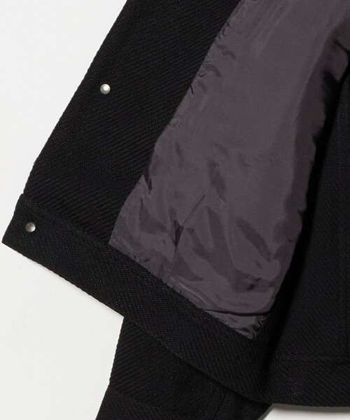 UNITED ARROWS（ユナイテッドアローズ）の「リネン バスケットツイル モダン トラッカージャケット（ブルゾン・メンズ・ブラック/ベージュ・S/M/XL/L）」の22枚目の写真