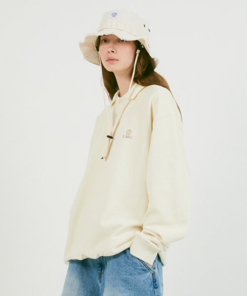 LMCの「LUX GLOBE COLLAR SWEATSHIRT cream(スウェット・レディース・その他・M/S/L)」の1枚目の写真