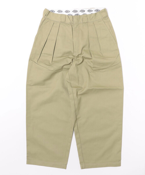Dickies（ディッキーズ）の「【ムラサキスポーツ限定】Dickies/ディッキーズ ロングパンツ ツータック バギーパンツ ワイドシルエット DY0002（その他パンツ・レディース・ブラック/オリーブ/ホワイト/カーキブラウン・L/M）」の6枚目の写真