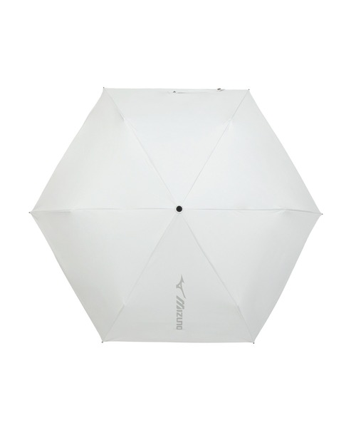 MIZUNO(ミズノ )の「【WEB限定】遮光100% 遮熱 晴雨兼用 折りたたみ日傘 自動開閉 軽量 ビッグロゴ(折りたたみ傘・レディース・ホワイト/ブラック/ブルー・FREE)」の7枚目の写真