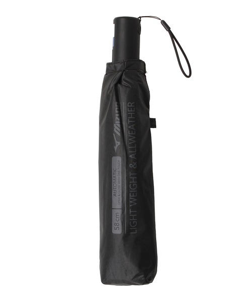 MIZUNO(ミズノ )の「【WEB限定】遮光100% 遮熱 晴雨兼用 折りたたみ日傘 自動開閉 軽量 ビッグロゴ(折りたたみ傘・レディース・ホワイト/ブラック/ブルー・FREE)」の11枚目の写真