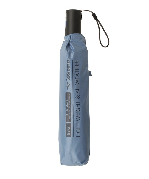 MIZUNO(ミズノ )の「【WEB限定】遮光100% 遮熱 晴雨兼用 折りたたみ日傘 自動開閉 軽量 ビッグロゴ(折りたたみ傘・レディース・ホワイト/ブラック/ブルー・FREE)」の14枚目の写真