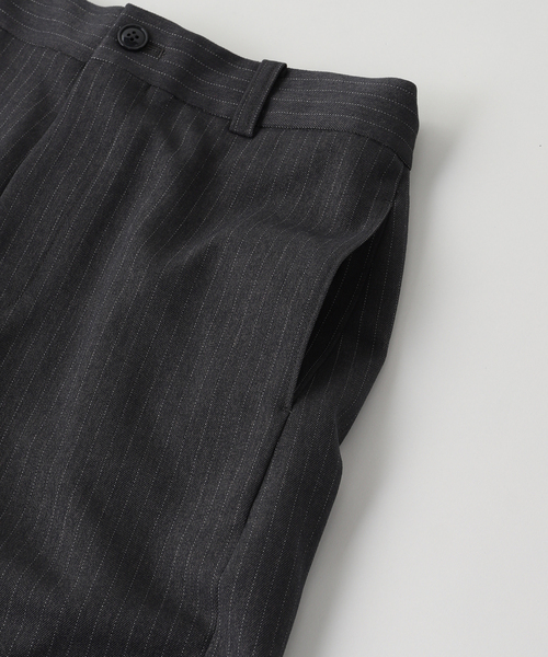 EDIFICE（エディフィス）の「ストライプ 3D フィット トラウザー（その他パンツ・メンズ・チャコールグレー/ブラック・MEDIUM）」の3枚目の写真