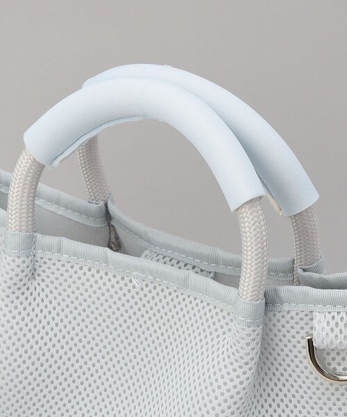 coen（コーエン）の「coen（コーエン）ロゴ刺繍 メッシュパフ2wayトートバッグ（Mサイズ）（ショルダーバッグ・レディース・ベージュ/ダークグレー/オフホワイト/ライトグレー/ブラック・FREE）」の20枚目の写真