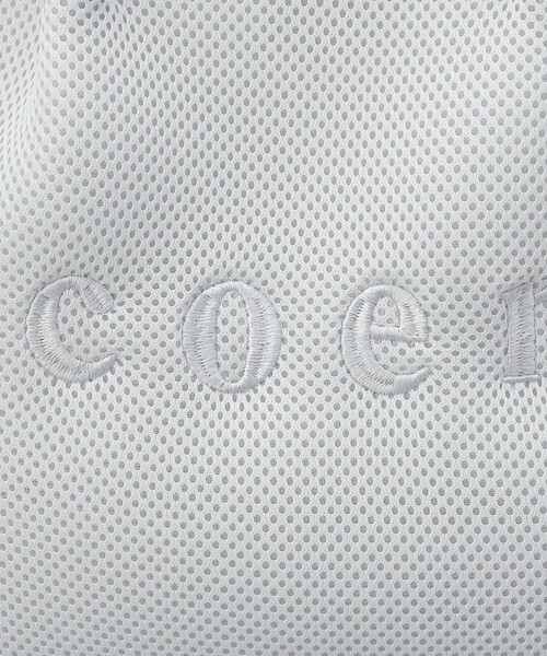 coen（コーエン）の「coen（コーエン）ロゴ刺繍 メッシュパフ2wayトートバッグ（Mサイズ）（ショルダーバッグ・レディース・ベージュ/ダークグレー/オフホワイト/ライトグレー/ブラック・FREE）」の22枚目の写真